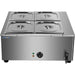 Commercial Electric Bain Marie 4x Gn1/2 3000 W Countertop 750x750x275mm | Hb750 Makfry
