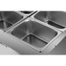 Commercial Electric Bain Marie 4x Gn1/2 3000 W Countertop 750x750x275mm | Hb750 Makfry