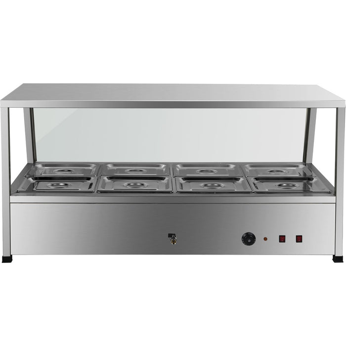 B GRADE Display Bain Marie Countertop 10xGN1/2 150mm |  HBM213 B GRADE