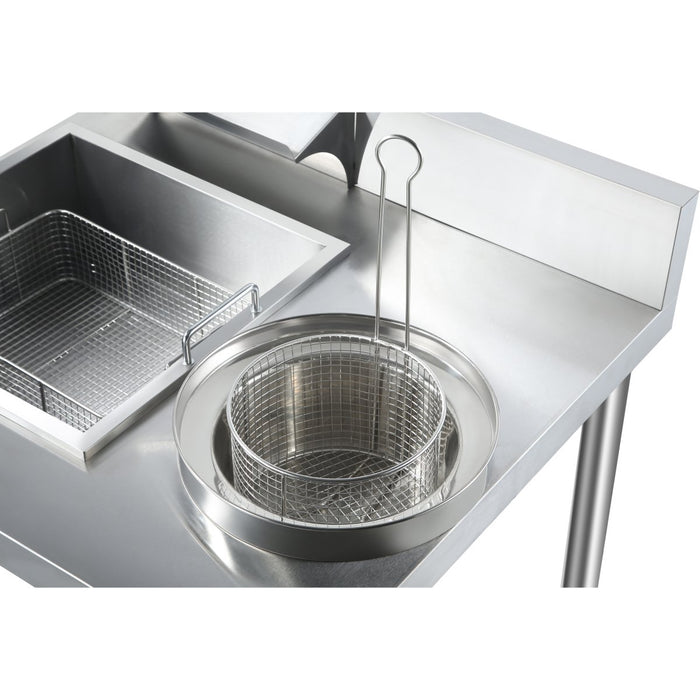 Professional Stainless Steel Breading Table with Upstand |  HBT1000