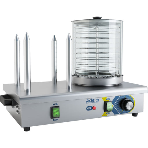 Commercial Hot dog warmer 4 bun spikes |  HDW4 Makfry