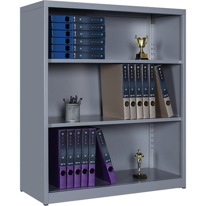 Commercial Metal Storage Cabinet Open 2 Shelves 800x400x900mm Grey |  HDWSA01 Makfry