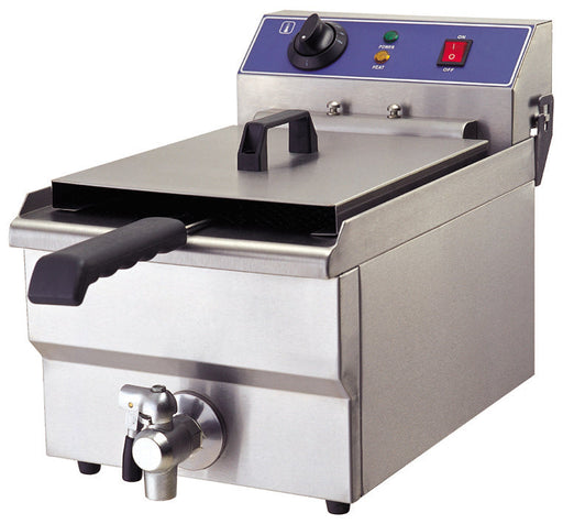 Infernus Countertop Electric Single Tank Fryer With Tap- 10L Canmac Catering Equipment