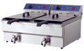 Infernus Countertop Electric Twin Tank Fryer With Tap- 2 x 10L Canmac Catering Equipment