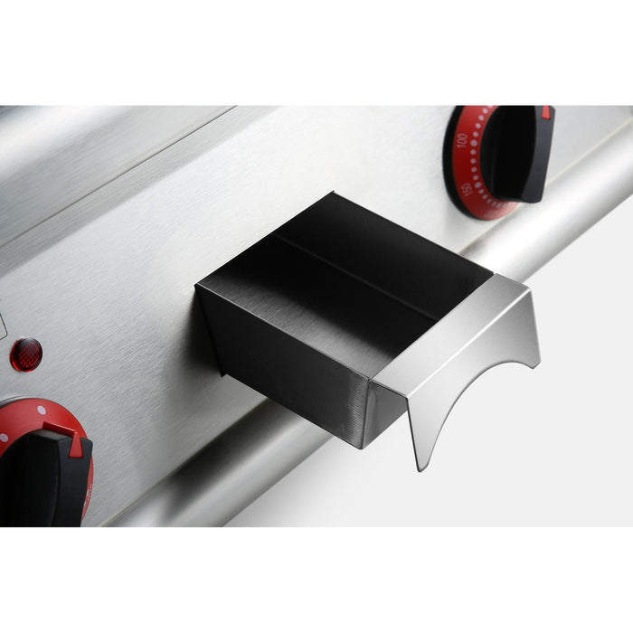 Commercial Electric Griddle Smooth Top 2 Zones 5k W Countertop | Heg606 Makfry