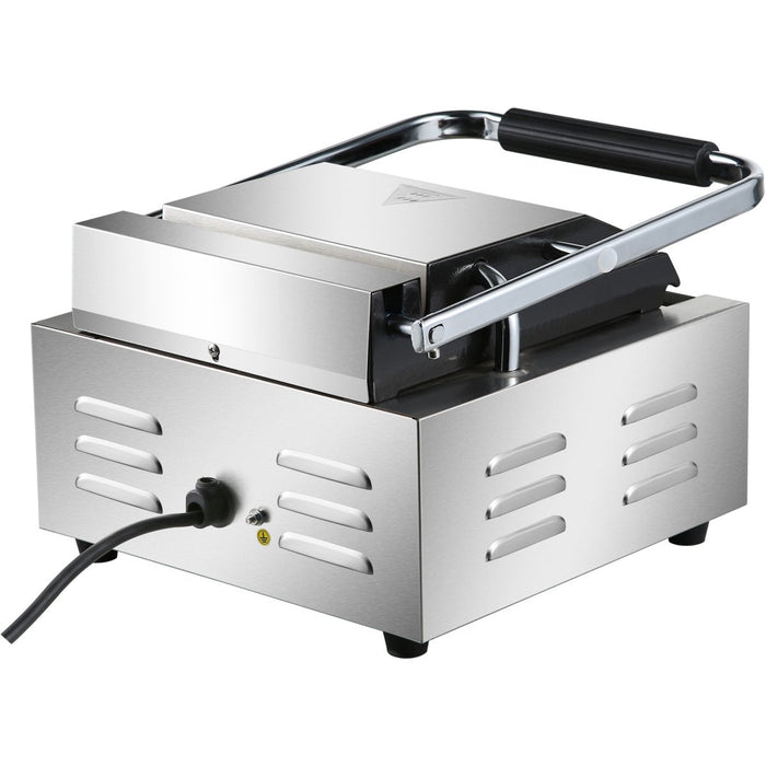 Heavy Duty Panini Contact grill Ribbed 1.8kW |  HEG811 Makfry