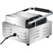 Heavy Duty Panini Contact grill Ribbed 1.8kW |  HEG811 Makfry
