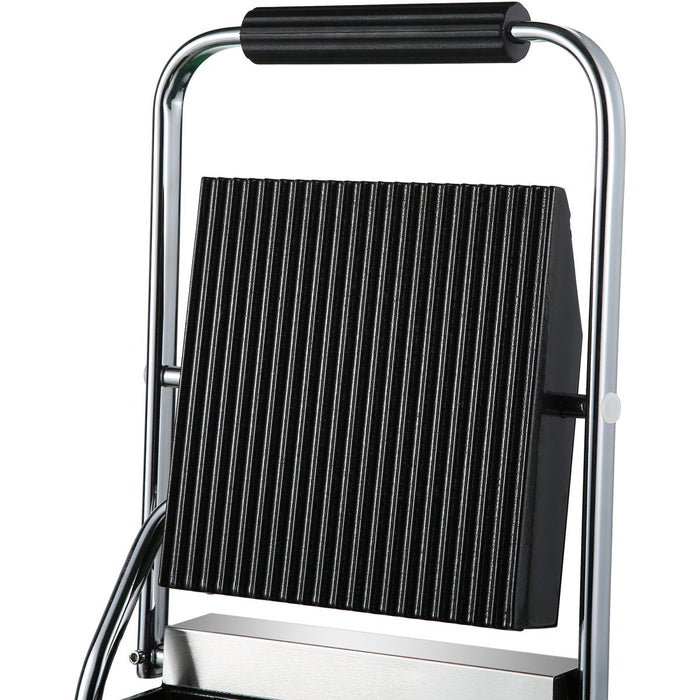 Heavy Duty Panini Contact grill Ribbed 1.8kW |  HEG811 Makfry