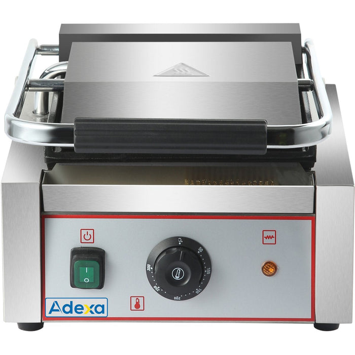 Heavy Duty Panini Contact grill Smooth 1.8kW |  HEG811B Makfry