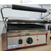 B GRADE Heavy Duty XL Panini Contact grill Ribbed 2.2kW |  HEG811E B GRADE Makfry