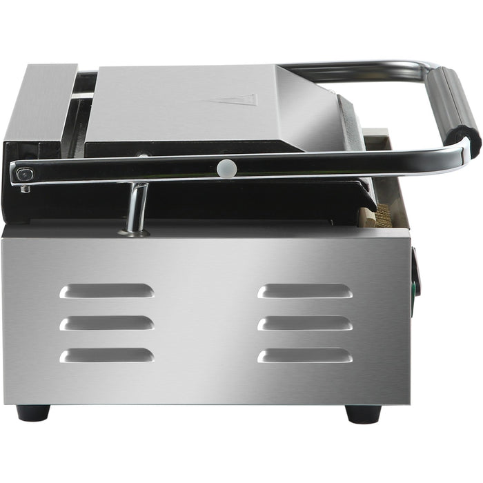 B GRADE Heavy Duty XL Panini Contact grill Ribbed 2.2kW |  HEG811E B GRADE Makfry