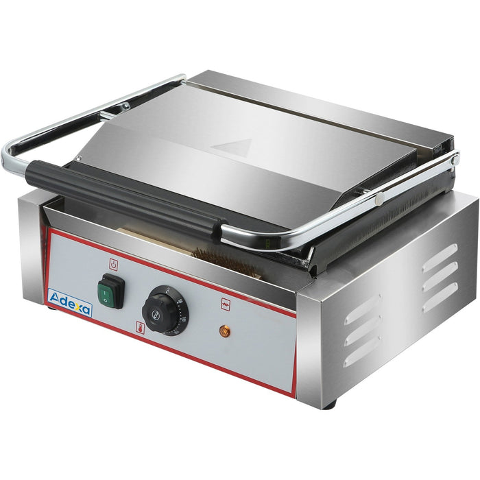B GRADE Heavy Duty Large Panini Contact grill Ribbed/Smooth 2.2kW |  HEG811EA B GRADE Makfry