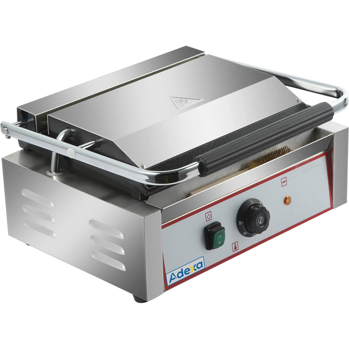 B GRADE Heavy Duty Large Panini Contact grill Ribbed/Smooth 2.2kW |  HEG811EA B GRADE Makfry
