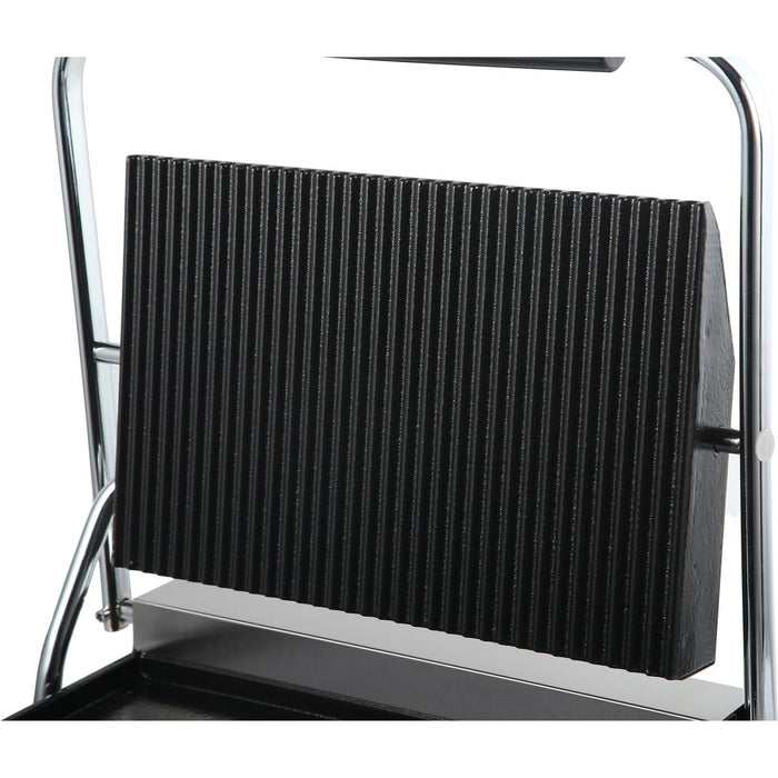 Heavy Duty Large Panini Contact grill Ribbed/Smooth 2.2kW |  HEG811EA Makfry