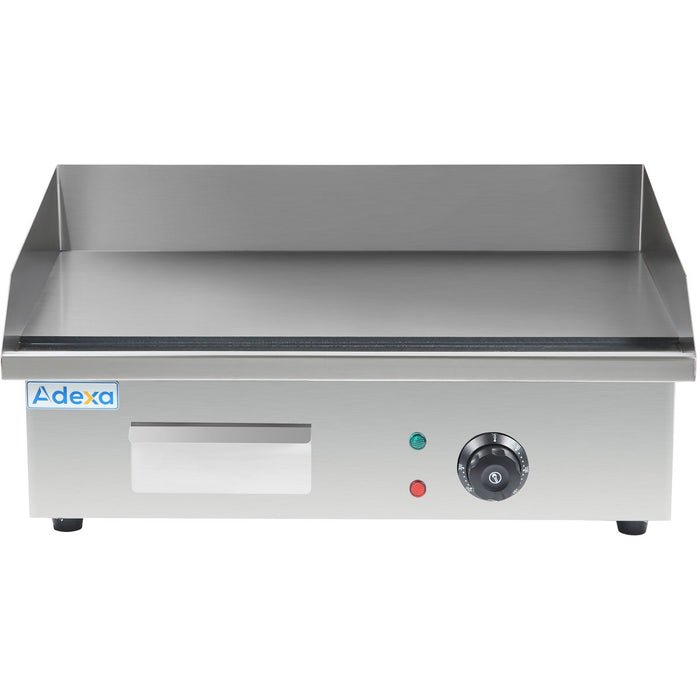 Commercial Griddle Smooth 550x430x240mm 3kW Electric |  HEG818