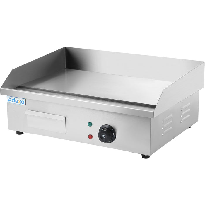 Commercial Griddle Smooth 550x430x240mm 3kW Electric |  HEG818