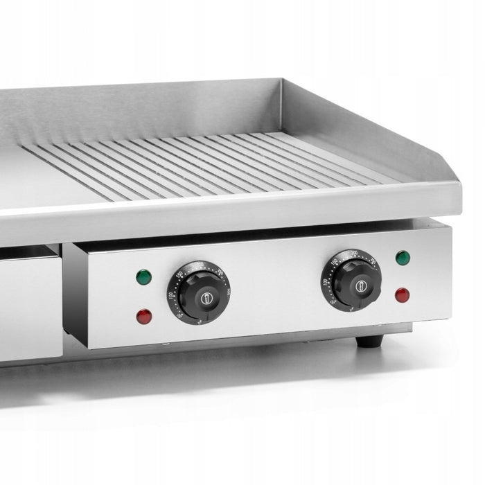 B GRADE Commercial Griddle Smooth/Ribbed 730x470x240mm 4.4kW Electric |  HEG822 B GRADE