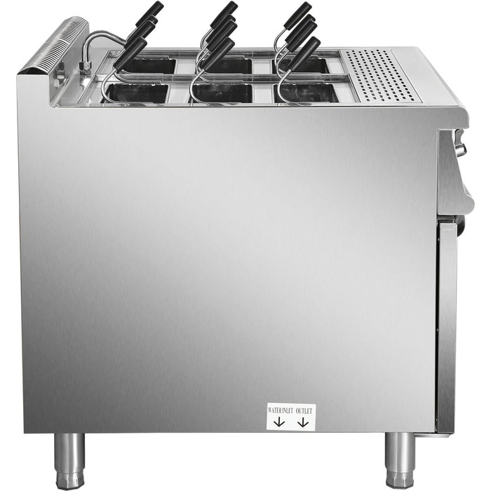 Professional Pasta cooker 40 Litres Electric 18kW Floor standing with Cabinet Base 900mm Depth |  HEN915A