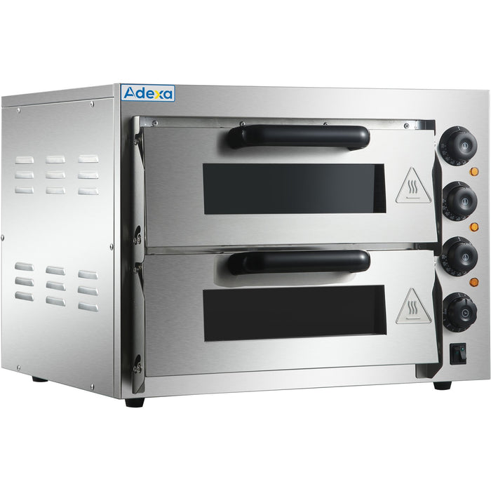 B GRADE Electric Pizza oven 4+4 pizzas of 8'' |  HEP2ST B GRADE