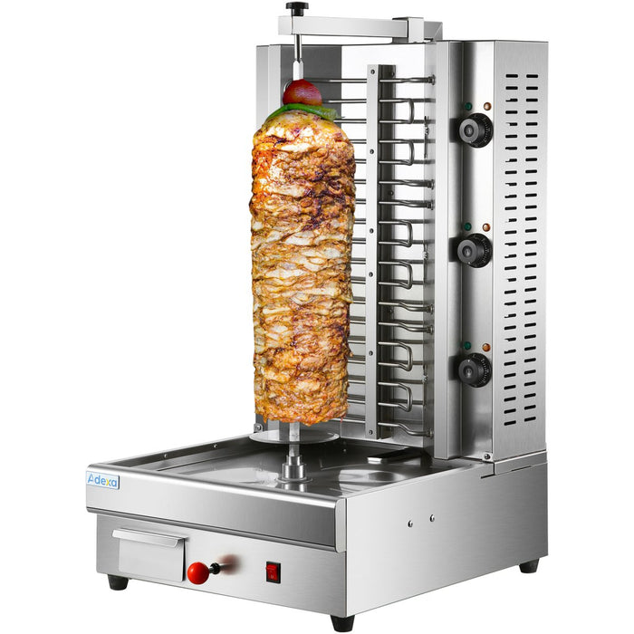 Professional Adjustable Gyros/Kebab grill Electric 3 elements 8kW |  HESE2