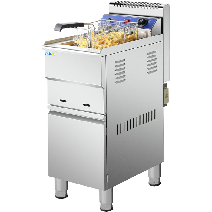 Professional Single Basket Free standing Gas Fryer Single tank 18 litres|  HGF181C