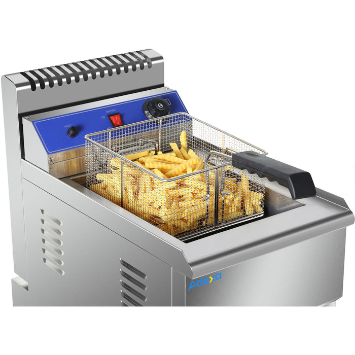 Professional Single Basket Free standing Gas Fryer Single tank 18 litres|  HGF181C