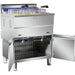 Professional Twin Basket Free Standing Gas Fryer Twin Tank 36 Litres| Hgf182 C Makfry