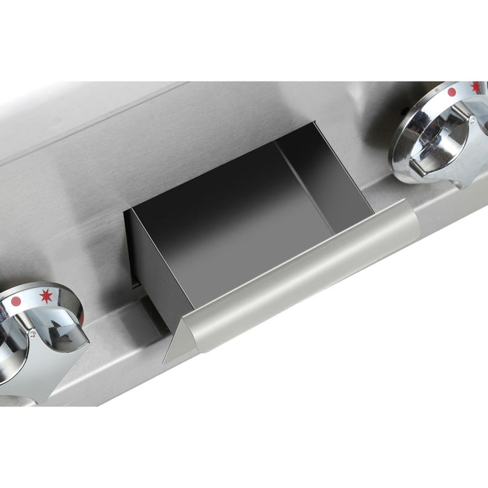 Commercial Gas Lava Rock Grill 2 Zones Countertop | Hgl607 Makfry