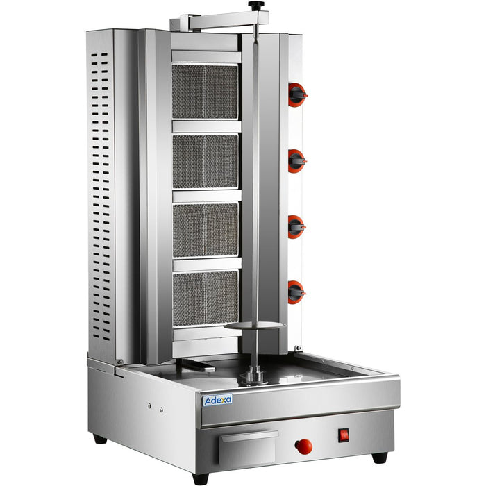 Professional Adjustable Gyros/Kebab grill Gas 4 elements 14.8kW |  HGSR4