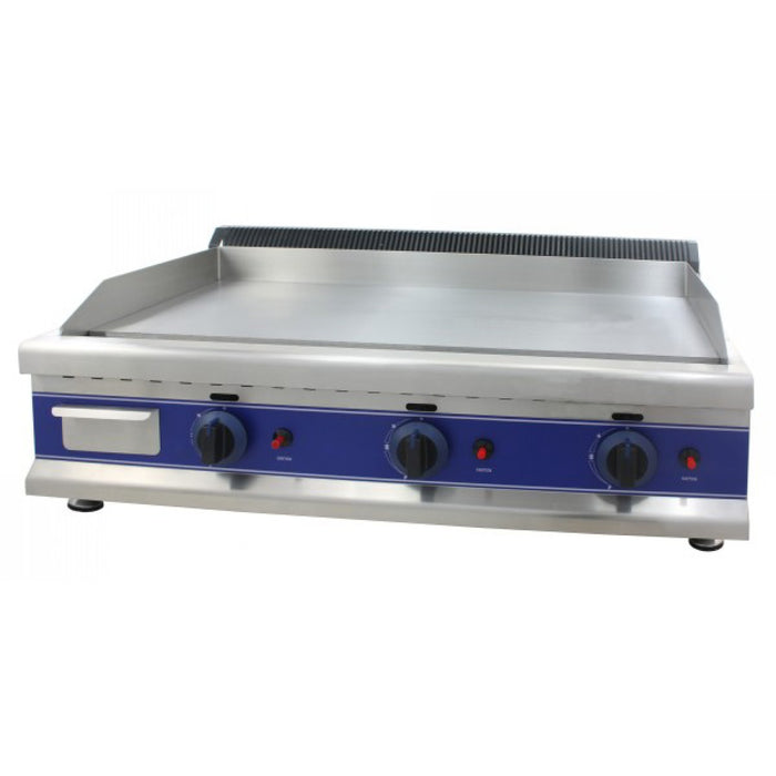 Commercial Gas Griddle Smooth 3 zone 9kW Table top |  HGT900