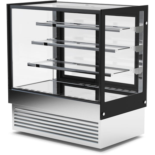 Display Merchandiser Fridge 500 Litres 3 Shelves Black &Amp; Stainless Steel | Hl1200 B3 Makfry