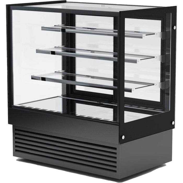 Display Merchandiser Fridge 500 Litres 3 Shelves Black | Hl1200 B3 Black Makfry
