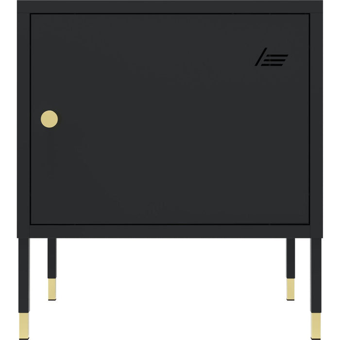 Metal Night Stand 1 Door 450x350x500mm Black |  HMA01B Makfry