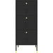Metal Storage Cabinet 3 Drawers 420x400x1015mm Black |  HMA12 Makfry