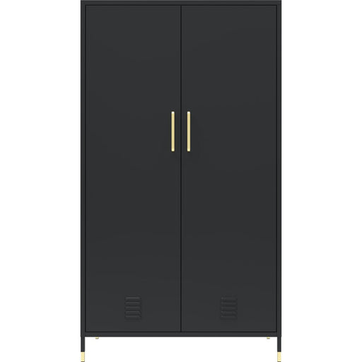 Commercial Steel Black Storage Cabinet 2 Doors 3 Shelves 800x400x1440mm Black |  HMA17 Makfry
