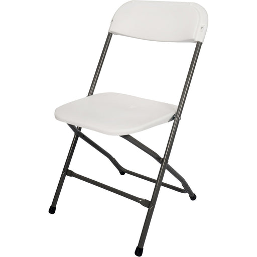 Folding Chair White Plastic |  HQB53 Makfry