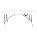 Folding Banquet Catering Table 6ft White 1800x740x735mm |  HQXZ180 Makfry