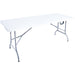 Folding Banquet Catering Table 6ft White 1800x740x735mm |  HQXZ180 Makfry