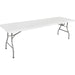 B GRADE Folding Banquet Bench Table 8ft White 2400x760x740mm |  HQZ240 B GRADE Makfry