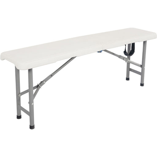 Folding Banquet Bench Table 4ft White 1180x260x420mm |  HQZD118 Makfry