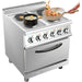 Commercial Electric Cooker 4 Burners With Electric Oven 8k W+4.8k W 700mm Depth | Hrq712 A Makfry
