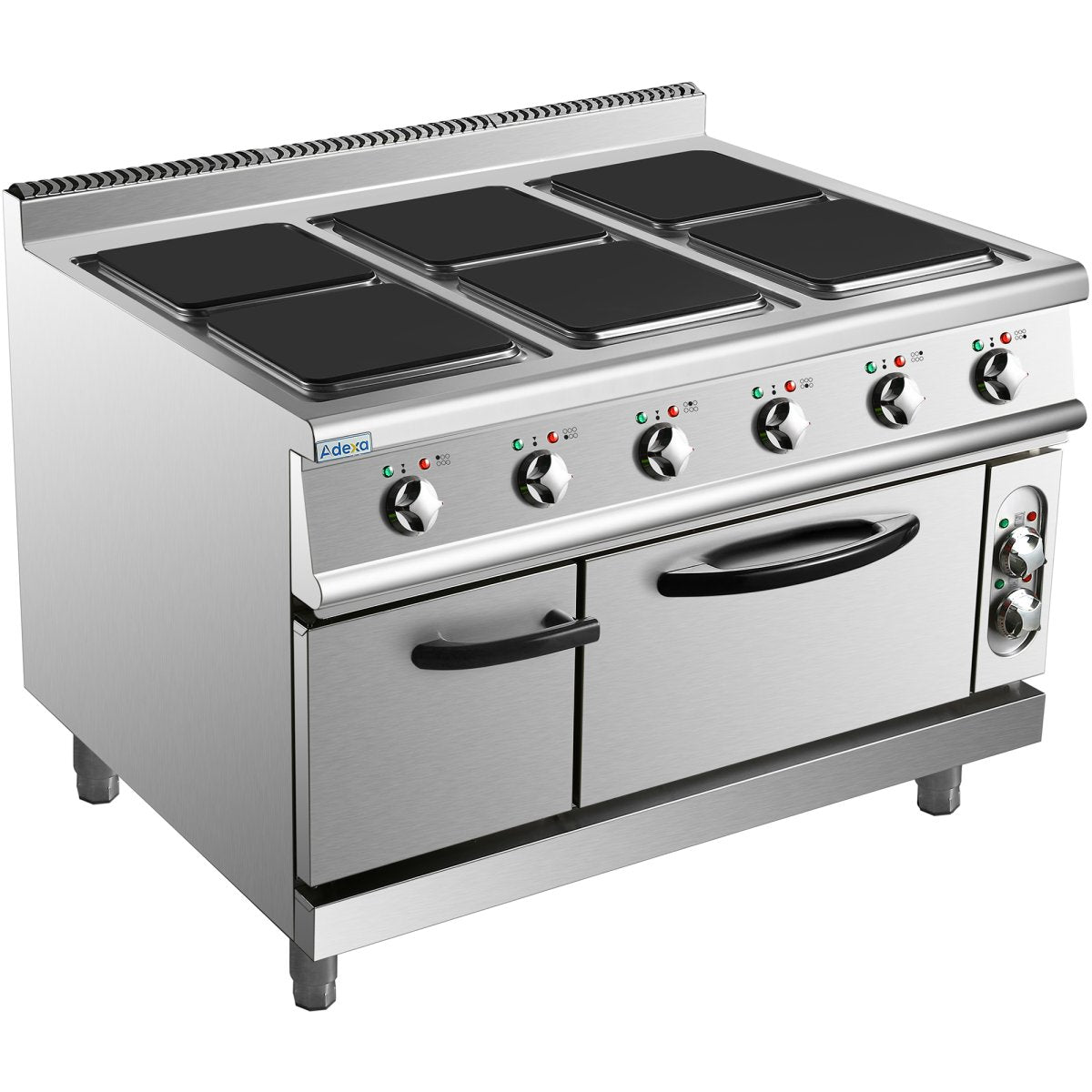 Commercial Electric Cooker 6 Square Burners With Electric Oven 24k W+4 ...