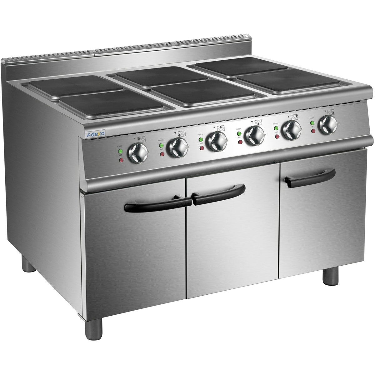 Boxer Cooker B Grade Commercial Electric Cooker 6 Square Burners With Cabinet Base ...