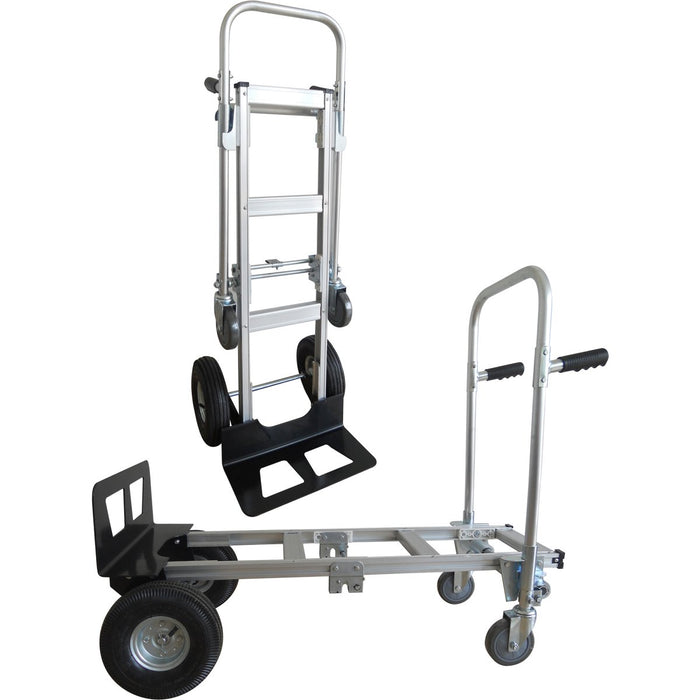 2-in-1 Trolley & Hand truck Aluminium Telescopic Foldable 1110x510x970mm |  HT1864