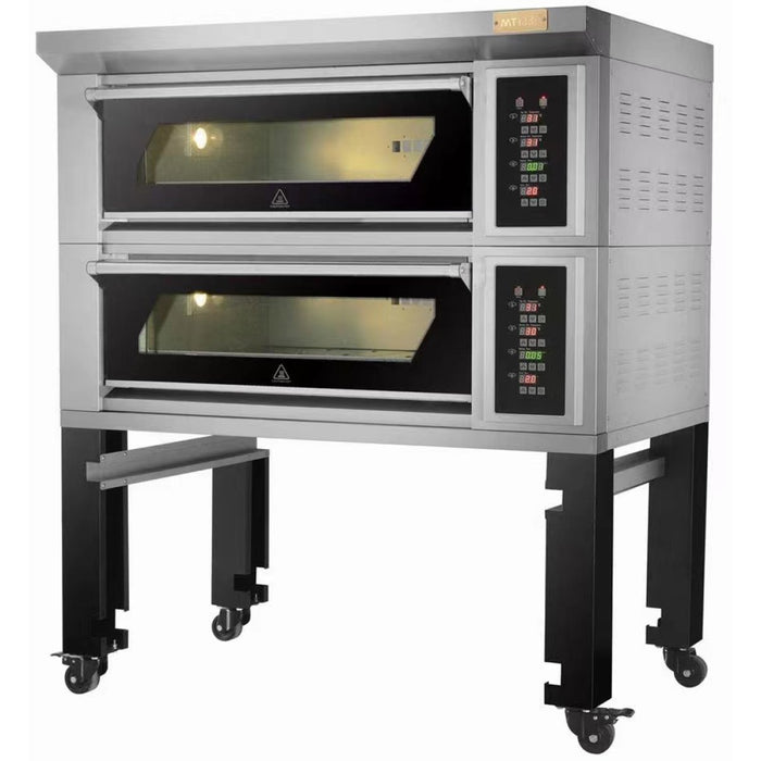 Bakery oven Electric 2 chambers 4 x 400x600mm trays 400°C Digital controls 13.2kW 380V |  HTD40KI