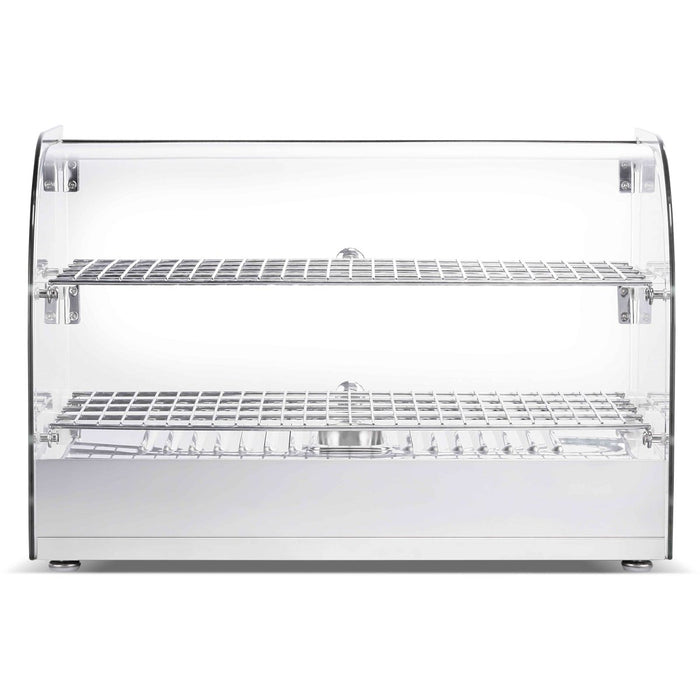 2 Tier Curved Front Heated Display Case 45 Litres Countertop |  HW45R