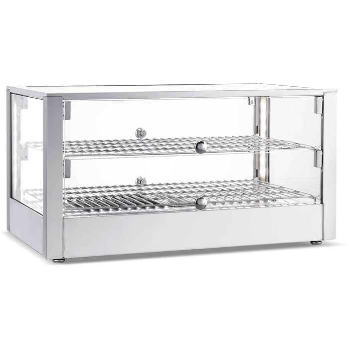 B GRADE 2 Tier Heated Display Case 80 Litres Countertop |  HW80 B GRADE