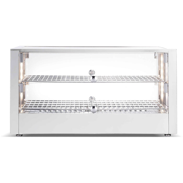 B GRADE 2 Tier Heated Display Case 80 Litres Countertop |  HW80 B GRADE