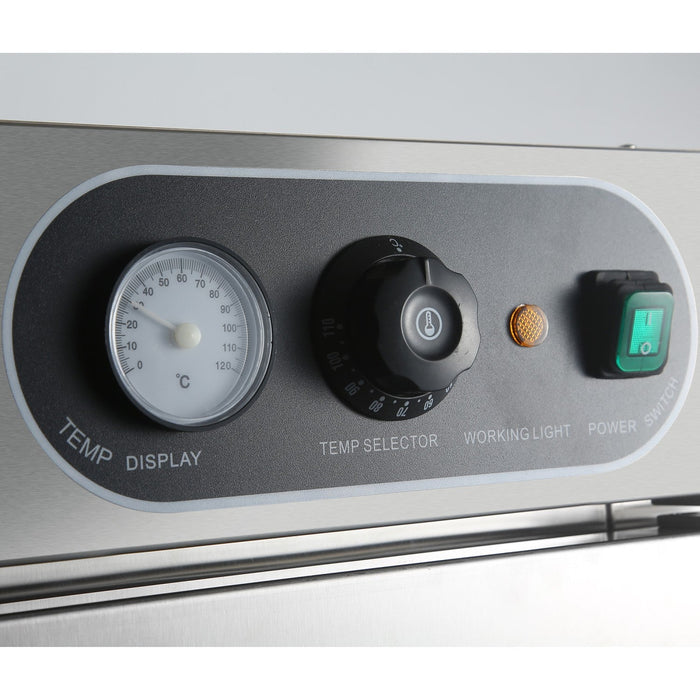 Professional Mobile Food Warming Cabinet With 10 X Gn 1/1capacity 2k W | Hw115 F Makfry