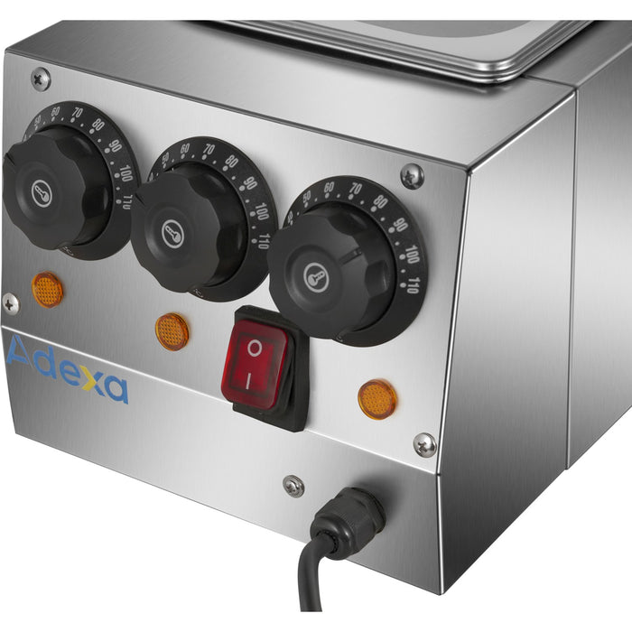 Commercial Chocolate Melter Triple Pan 2.0kW |  HW23